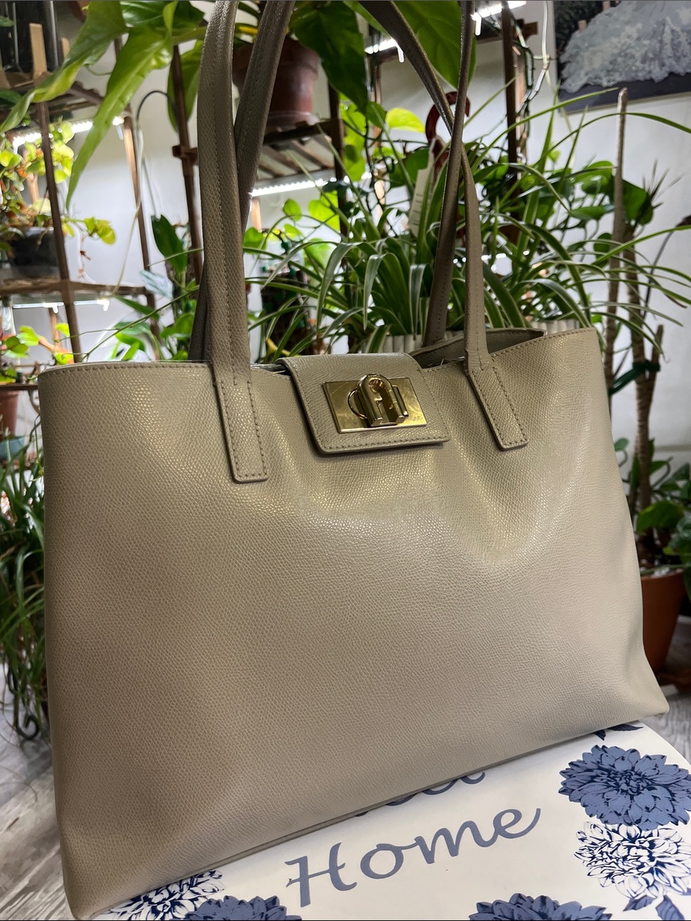 Furla 1927 tote (light grey)
